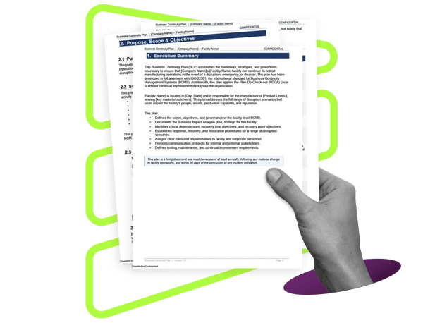 LayerCake Business Continuity Template - Manufacturing Header Image-1