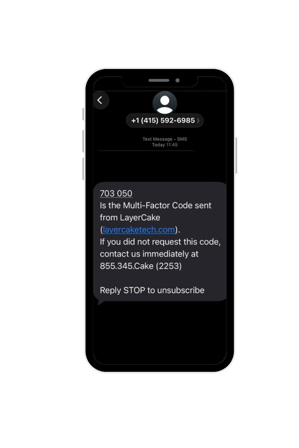 MFA SMS Example